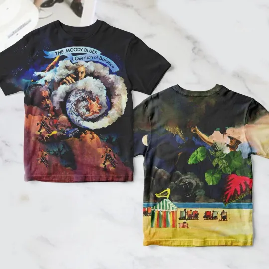 Discover The Moody Blues A Question Of Balance Album Cover 3D T-Shirt