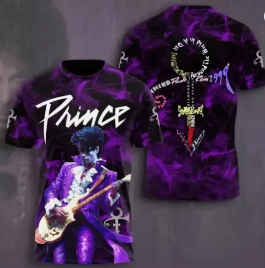 Discover Unisex 3D Prince T-Shirt Prince Singer