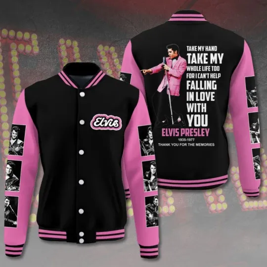 Discover Elvis Presley Varsity Jacket – –Baseball Jacket