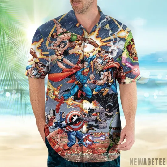 Discover George Perez Jla Vs Avengerss Hawaiian Shirt
