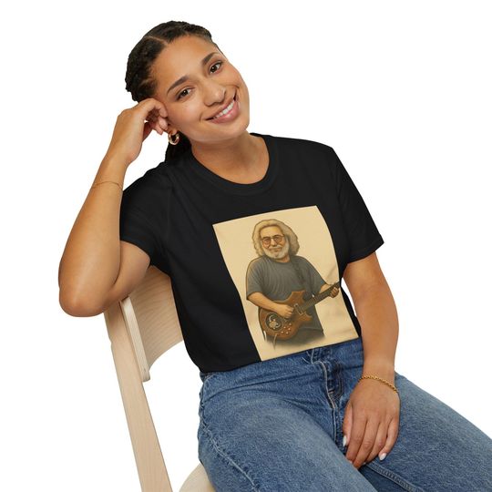 Discover Jerry Garcia T-Shirt, Rock Legend Shirt, Music Fan Tee