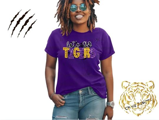 Discover Let's Go Tigers Tee, Game Day Tee, Mike