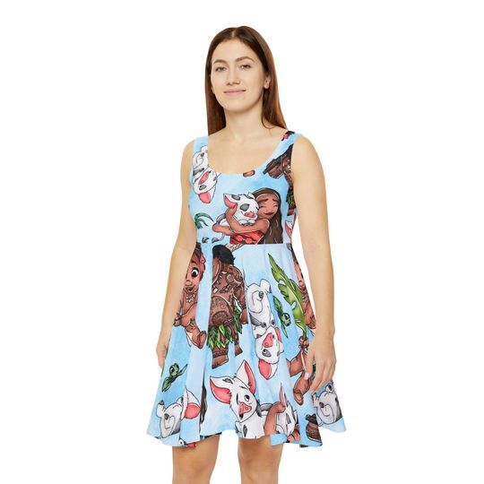 Discover Disneyyy moanaa Skater Dress for Women, Park Bounding
