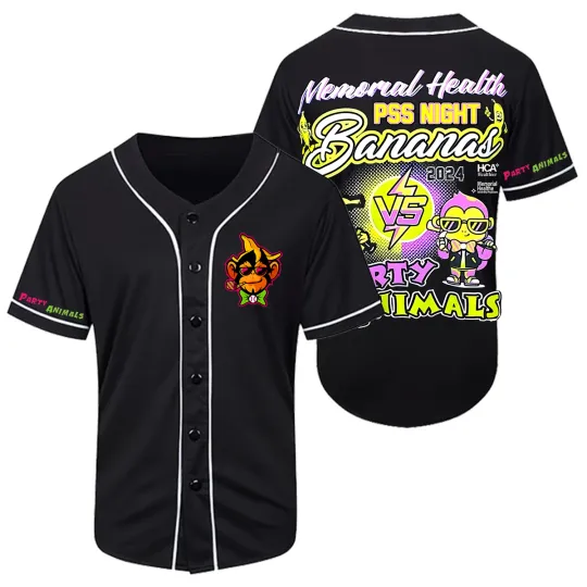 Discover Gifl Fan Savannah Bananas Baseball Jersey Black men AOP S