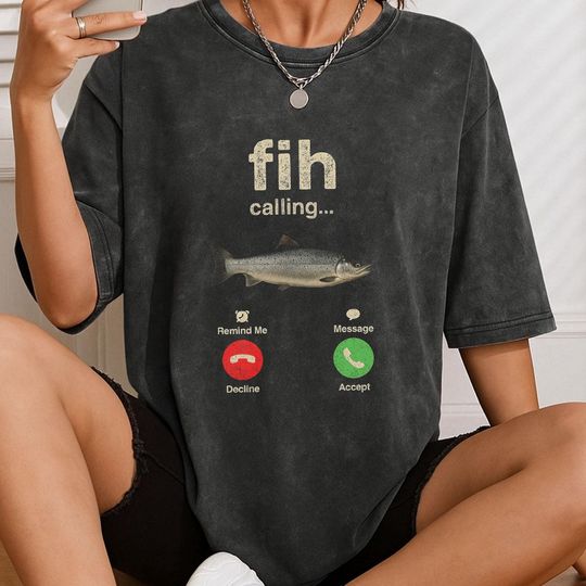 Discover Fish Calling Me Women's Triblend Tee – Funny Fishing Shirt, Father's Day Gift