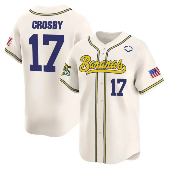 Discover New Savannah Bananas Jersey White Funny Crosby #17 Baseball Sports