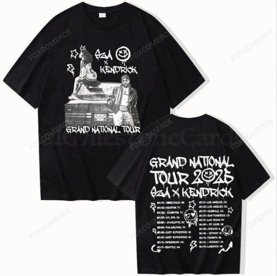 Discover Kendrick Lamar SZA 2025 Tour Shirt Hip Hop Concert Tee