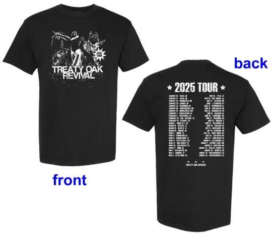 Discover Treaty Oak Revival 2025 Tour T-Shirt or Hoodie, fan gift