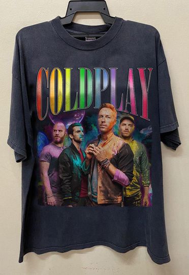 Discover Vintage Coldplay T-Shirt | Music of the Spheres Tour 2025 Shirt