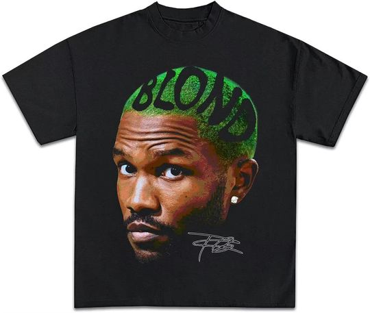 Discover Frank Oceans Shirt Rap Tee Concert Merch Blonds Album Cover Graphic T-Shirt
