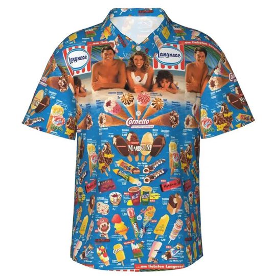 Discover Ice Cream Shirts Beach Party 3d Print Polo Shirt