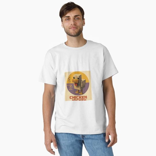Discover Retro Minecraft Chicken Jockey T-Shirt