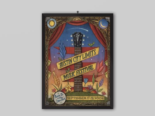 Discover Austin City Limits 2004 Zilker Park Music Festival Poster Music Poster