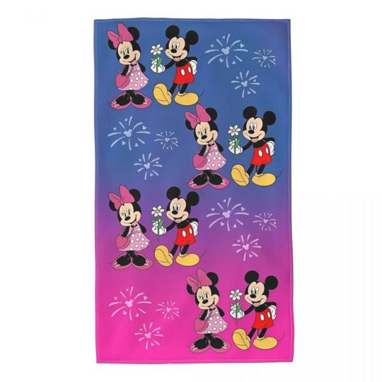 Discover Minniee Mouse Cartoon Mickeyy Towel Quick Dry Summer Towels