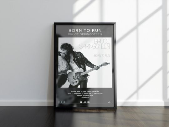 Discover Bruce Springsteen Poster, Born to Run Poster, Album Poster