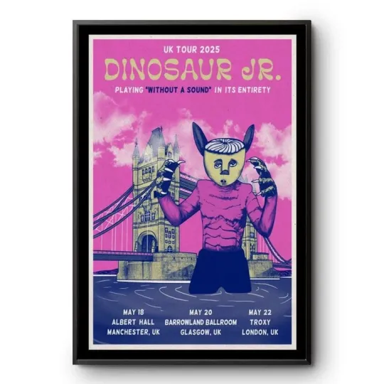 Discover Poster 2025 Dinosaur Jr. UK Tour