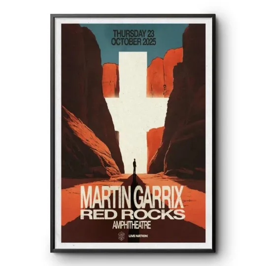 Discover Martin Garrix Poster 2025 Red Rocks