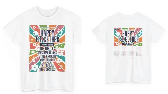 Discover Happy Together Tour 2025 Tour Concert New Lineup Unisex Adult T-Shirt