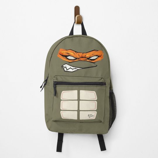 Discover Angry Mikey mask ninja TMNT Backpack