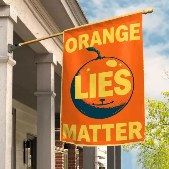 Discover Vintage Orange Lies Matter No Kings In America Since 1776 Anti Trump Flag