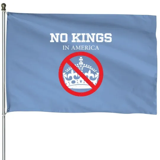 Discover No Kings in America Protest Flag – Anti-Authoritarian Political Statement