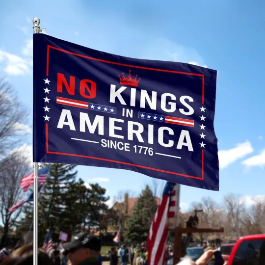 Discover No Kings In America House Flag, Home Decoration, Protect Democracy House Flag