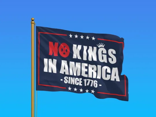Discover No Kings In America House Flag, Trump Home Decoration,Fascism Fascist, Democracy