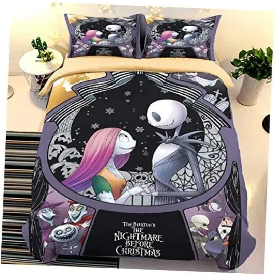Discover Nightmare Christmas Duvet Cover Bedding Set