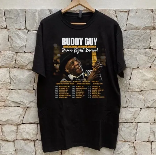 Discover Buddy Guy 2025 The Damn Right Encore Tour Dates T Shirt