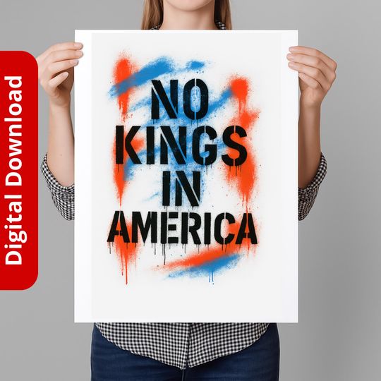 Discover Printable Protest Sign  No king