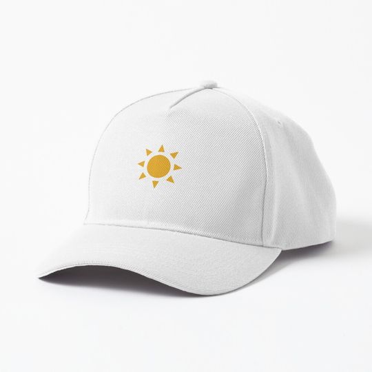 Discover Cartoon simple geometric sun Cap