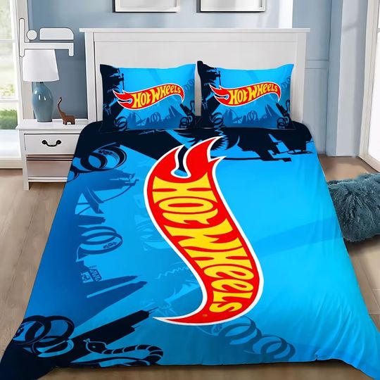 Discover carss Duvet Cover Wheels Pillowcase Bedding Set