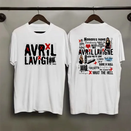 Discover Avril Lavigne Greatest Hits Tour T-Shirt, 2025 Concert, Gift For Fans Music Tee