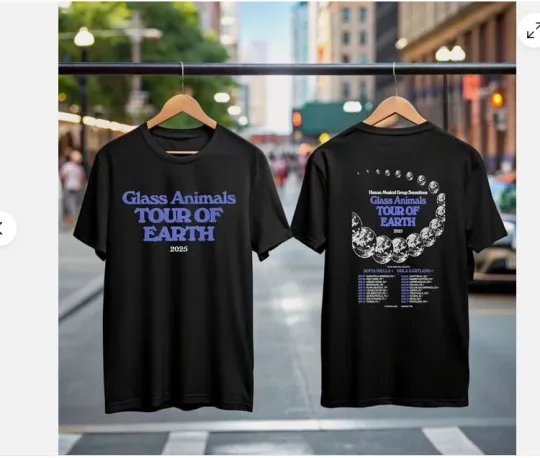 Discover Glass Animals Tour Of Earth 2025 T-Shirt, Concert Shirt for Fan