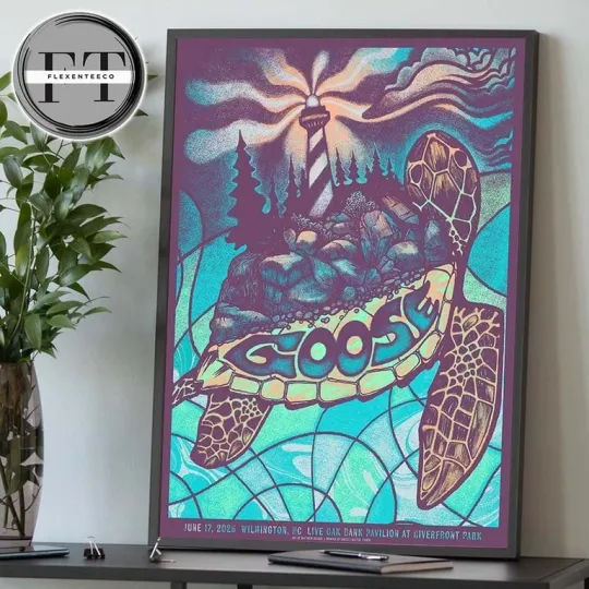 Discover Goose Wilmington NC June 17 2025 Poster Live Oak Bank Pavilion Show
