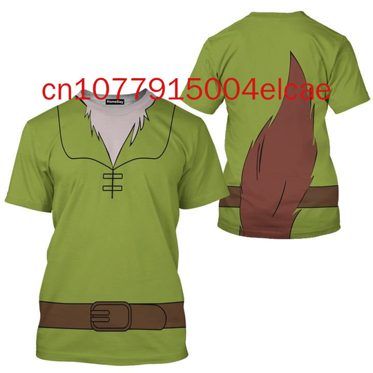 Discover 2025 Summer Disneyyy peterr pann 3D Print T-shirt Children Casual Short Sleeves