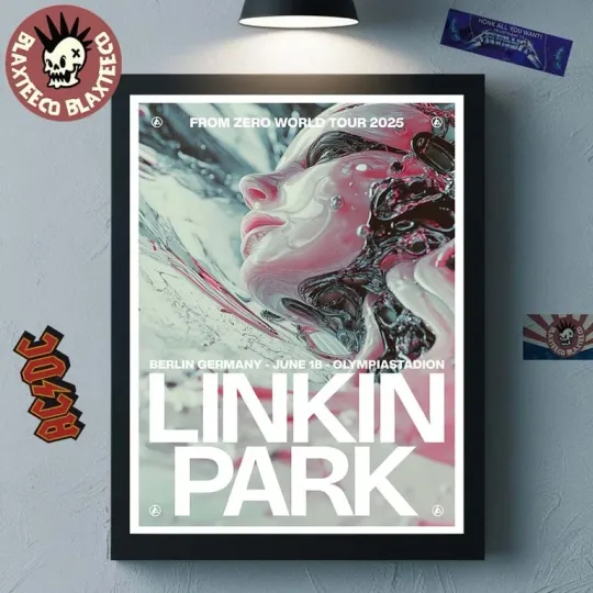 Discover Linkin Park Berlin Germany June 18 2025 Poster Olympiastadion World Tour