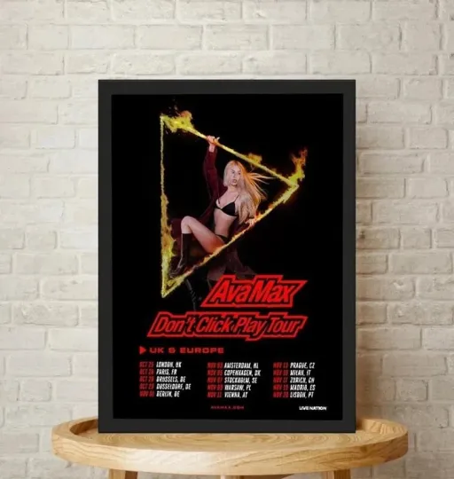 Discover NEW & HOT! AvaMax DON’T CLICK PLAY Tour 2025 Poster