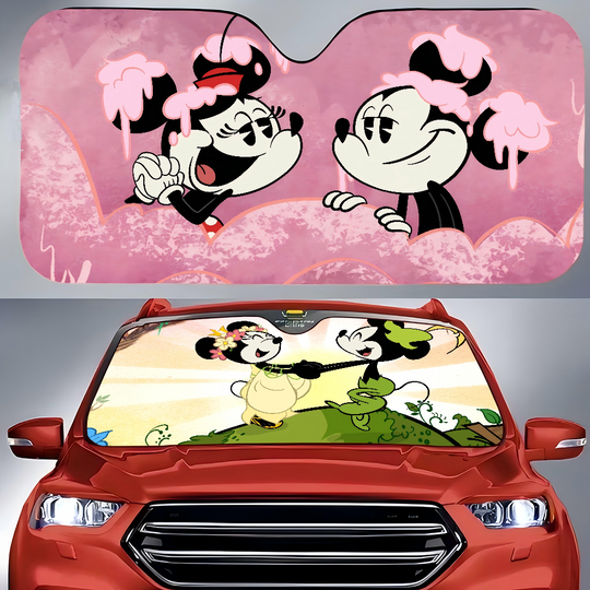 Discover M-Mickeyy M-Mouse Cartoon Window FoilsHeated Windshield Sunshade Car
