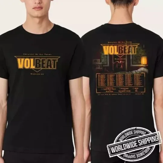 Discover Volbeat Greatest Of All Tours Worldwide 2025 Fan Gifts Two Sides Unisex T-Shirt