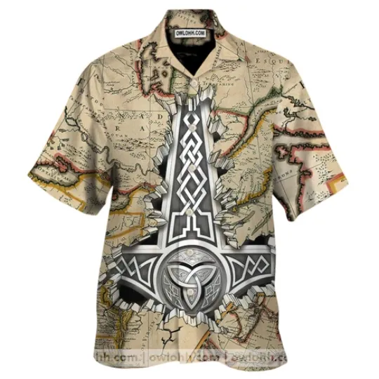 Discover Viking Hawaiian Aloha Shirt Summer Beach