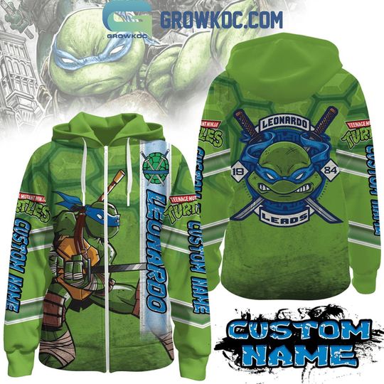 Discover Teenage Mutant Ninja Turtles Leonardo Leads Personalized 3D Zip Hoodie