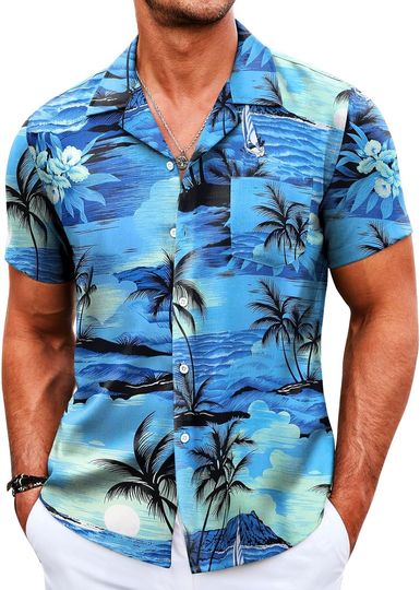 Discover Hawaiian Shirts Short Sleeve Tropical Shirts Casual Summer Beach Shirts