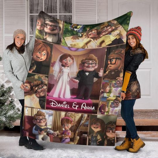 Discover Custom Disneyyy Up Movie Fleece Blanket, Adventure Is Out There Carl and Ellie Couples