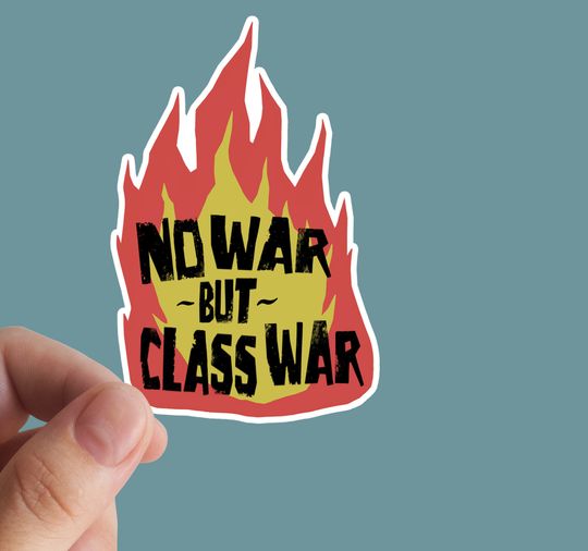 Discover No war but class war Sticker, Anticapitalism, Socialist Sticker