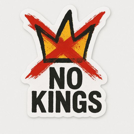 Discover NO KINGS Sticker