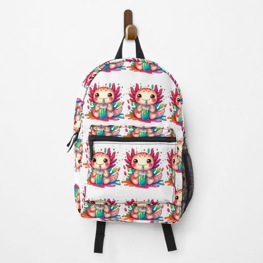 Discover  Colorful Axolotl, Cute Axolotl,  Backpack