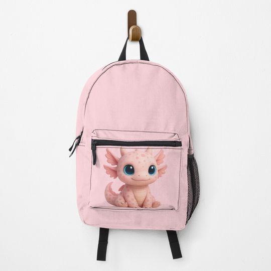 Discover Phanlotl Pink Fantasy Axolotl Plush Backpack