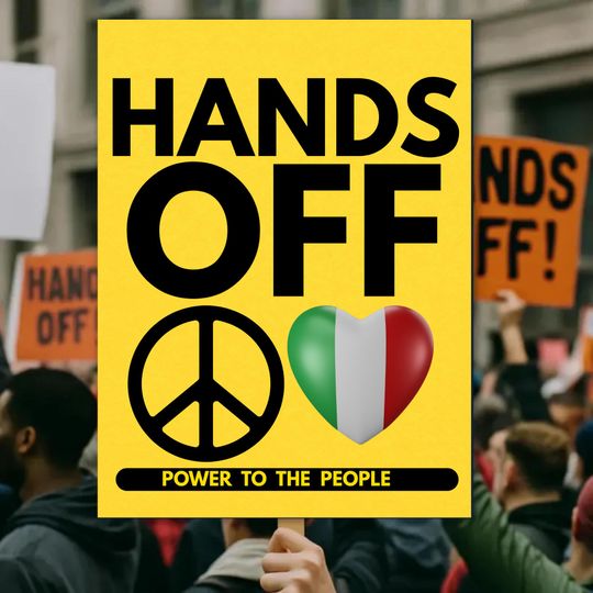 Discover Protest sign 18 24 cm Power to the People