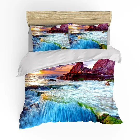 Discover Sea 3D Single Double Queen King Super King Bed Quilt Doona Duvet Cover Set